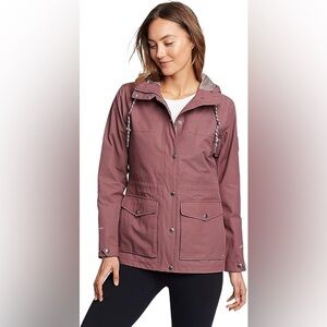 Eddie Bauer Women’s Charly Raincoat Misty Rose Size L